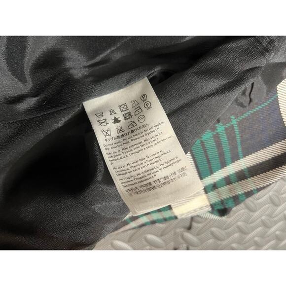 ESCADA ELBOW PATCH PLAID WOOL KNIT JACKET BLAZER TARTAN GREEN WOMENS 40 US 10 - Picture 9 of 12